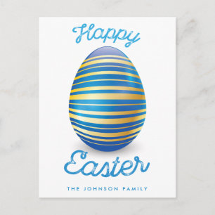 Happy Oaster Postkarten mit Blue Oaster Egg