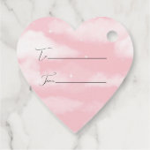 Happy Oaster Pot of Yellow Flowers Geschenkanhänger (Rückseite)