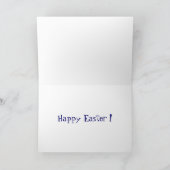 Happy Oaster Powder niedliche Eierdesign Feiertagskarte (Innenseite)