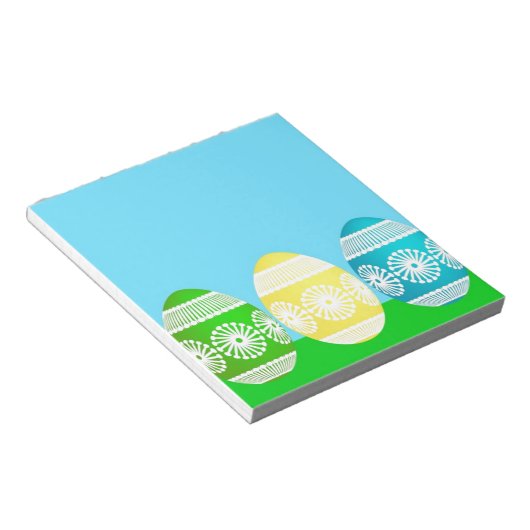 Happy Oaster Powder niedliche Eierdesign Notizblock (angewinkelt)