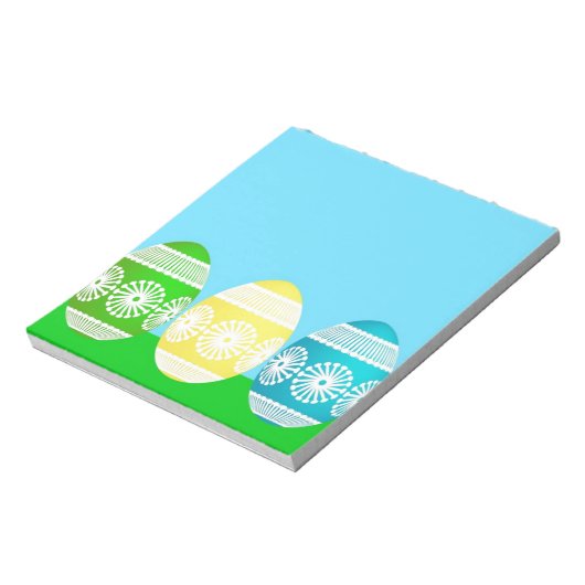 Happy Oaster Powder niedliche Eierdesign Notizblock (Rotiert)