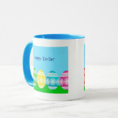 Happy Oaster Powder niedliche Eierdesign Tasse (Vorderseite Links)