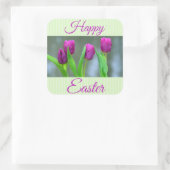 Happy Oaster Purple Tulips Stickers (Tasche)