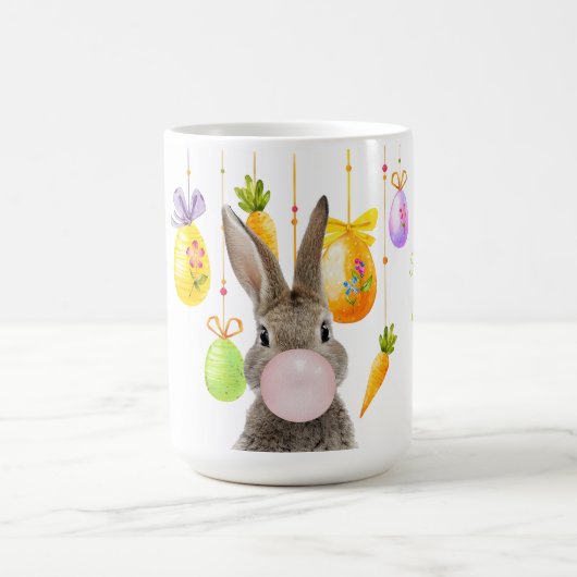 Happy Oaster Rabbit Blown Pink Bubble Gum Kaffeetasse (Mittel)