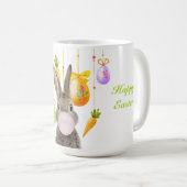 Happy Oaster Rabbit Blown Pink Bubble Gum Kaffeetasse (VorderseiteRechts)