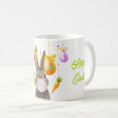 Happy Oaster Rabbit Blown Pink Bubble Gum Kaffeetasse (VorderseiteRechts)