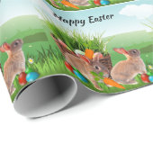 Happy Oaster Rabbit Decoupage Craft oder Geschenk Geschenkpapier (Rolleneckpunkt)