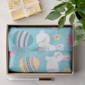 Happy Oaster Rabbit Floral Seidenpapier (Geschenk)