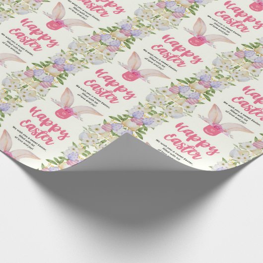 Happy Oaster Rabbit Geschenkpapier (Ecke)