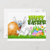 Happy Oaster Rabbit Postkarte (Vorne/Hinten)