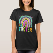 Happy Oaster Rainbow Bunny Rabbit Egg Jagdkolben T-Shirt (Vorderseite)