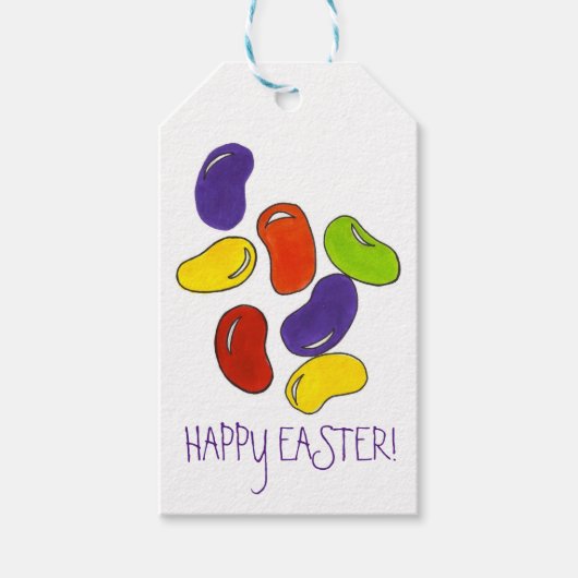 Happy Oaster Rainbow Jelly Bean Candy Geschenkanhänger (Vorderseite)