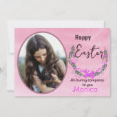 Happy Oaster |Real Bunnies Fotokarte Karte (Vorderseite)