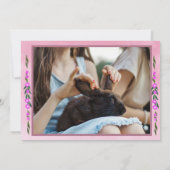 Happy Oaster |Real Bunnies Fotokarte Karte (Rückseite)