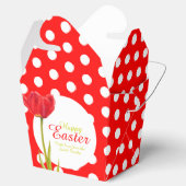 Happy Oaster Red Tulpe Polka Dot Geschenkbox Geschenkschachtel (Geöffnet)