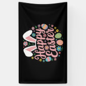 Happy Oaster Redewendungen Egg Bunny Banner (Vertikal)