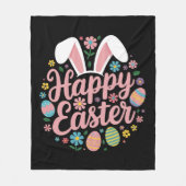 Happy Oaster Redewendungen Egg Bunny Fleecedecke (Vorderseite)