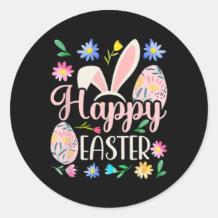 Happy Oaster Redewendungen Egg Bunny Runder Aufkleber