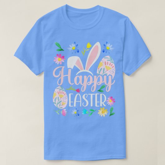 Happy Oaster Redewendungen Egg Bunny T-Shirt (Design vorne)