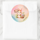 Happy Oaster Runder Aufkleber (Tasche)