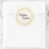 Happy Oaster Runder Aufkleber (Tasche)