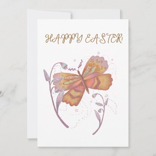 Happy Oaster Schmetterling Feiertagskarte (Vorderseite)