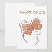 Happy Oaster Schmetterling Feiertagskarte (Vorne/Hinten)