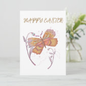 Happy Oaster Schmetterling Feiertagskarte (Stehend Vorderseite)