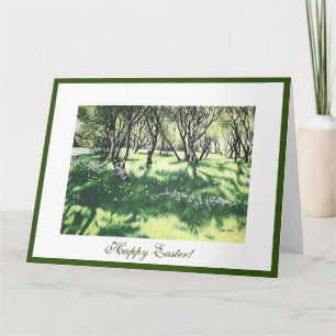 Happy Oaster schöne Landschaft Island Kunst Karte