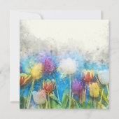Happy Oaster schöne Tulpen Karte (Rückseite)