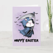 Happy Oaster Sensenmann Bunny Dankeskarte (Vorderseite)