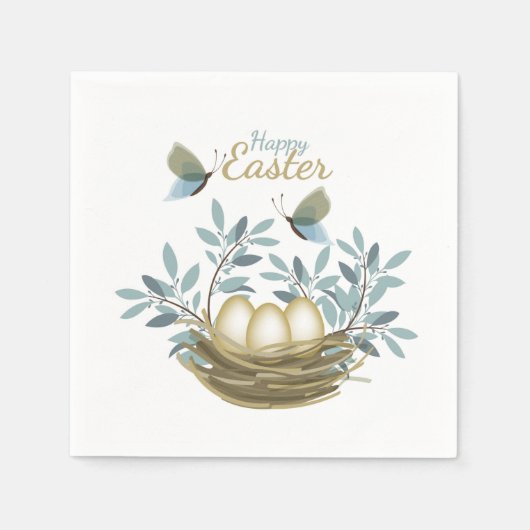 Happy Oaster Serviette (Vorderseite)