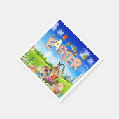 Happy Oaster Serviette (Ecke)