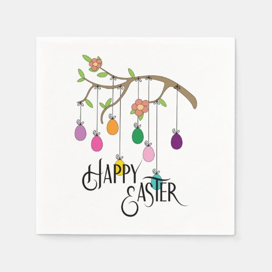 Happy Oaster Serviette (Vorderseite)