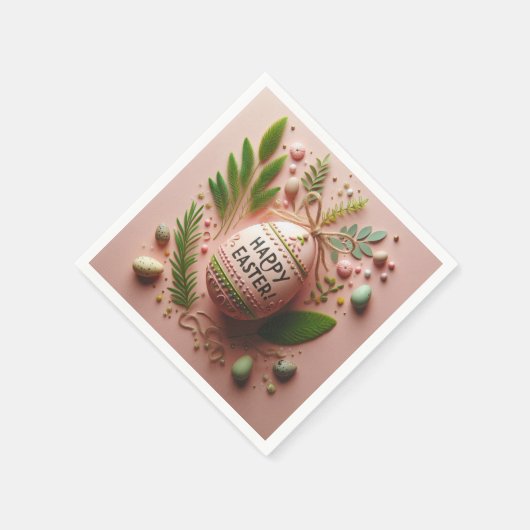 Happy Oaster Serviette (Ecke)