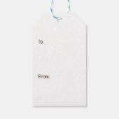 Happy Oaster Shih Tzu Hogs Geschenkanhänger (Rückseite)