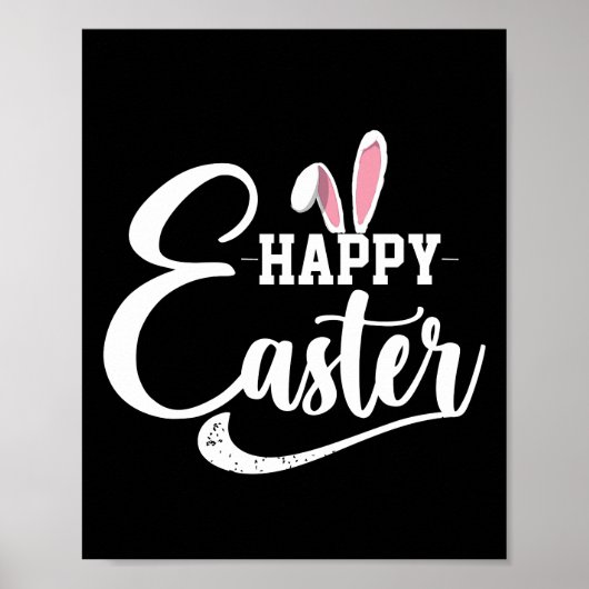 Happy Oaster Shirt Rabbit Poster (Vorne)