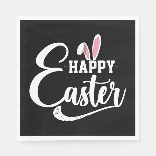 Happy Oaster Shirt Rabbit Serviette (Vorderseite)
