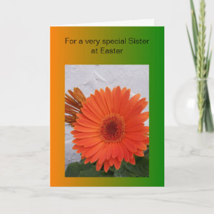 Happy Oaster Sister Card - Gerbera Feiertagskarte