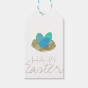 Happy Oaster Speckled Egg Osternest Party Geschenkanhänger