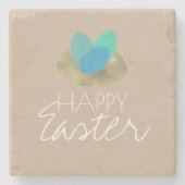 Happy Oaster Speckled Egg Osternest Party Steinuntersetzer (Vorderseite)