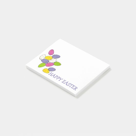 Happy Oaster Speckled Malted Milk Candy Eggs Post-it Klebezettel (angewinkelt)
