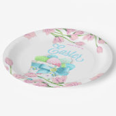 Happy Oaster Spring Blossom Pappteller (Schrägansicht)