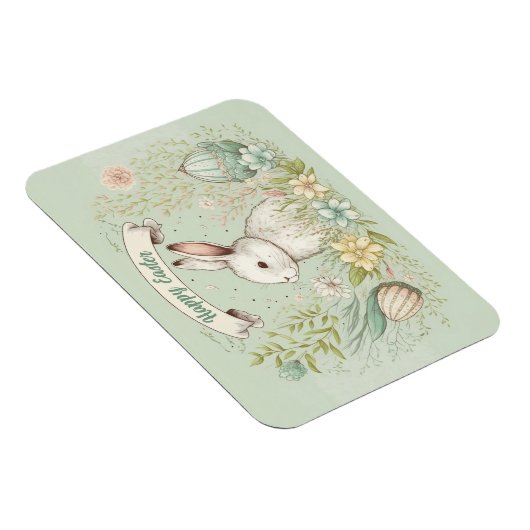 Happy Oaster Spring Blumenbild Magnet (Rechte Seite)