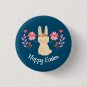Happy Oaster Spring Bunny Button (Vorderseite)