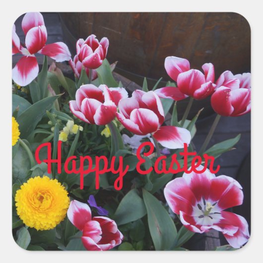 Happy Oaster Spring Flowers #4 Stickers (Vorderseite)