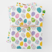 Happy Oaster Spring Flowers Ostereier Körbe Geschenkpapier Set (Beispiel)