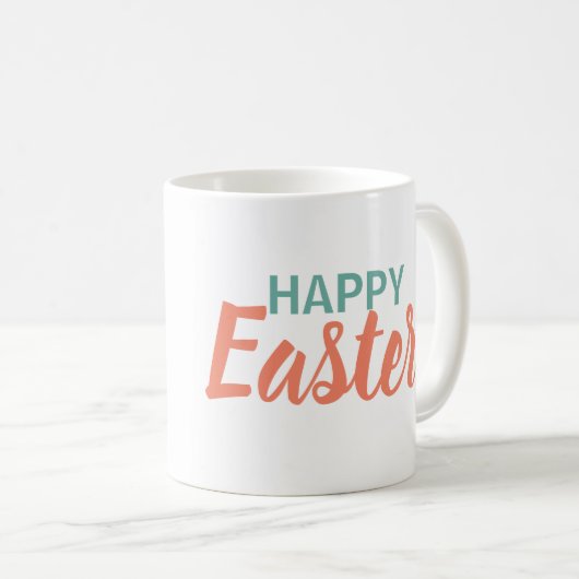 Happy Oaster Spring Foto Kaffeetasse (VorderseiteRechts)