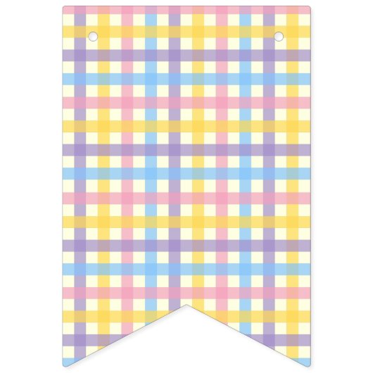 Happy Oaster Sprint Pastellfarben Wimpelkette (Zweite Fahne)