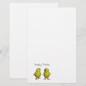 Happy Oaster Stationery Briefpapier (Vorne/Hinten)